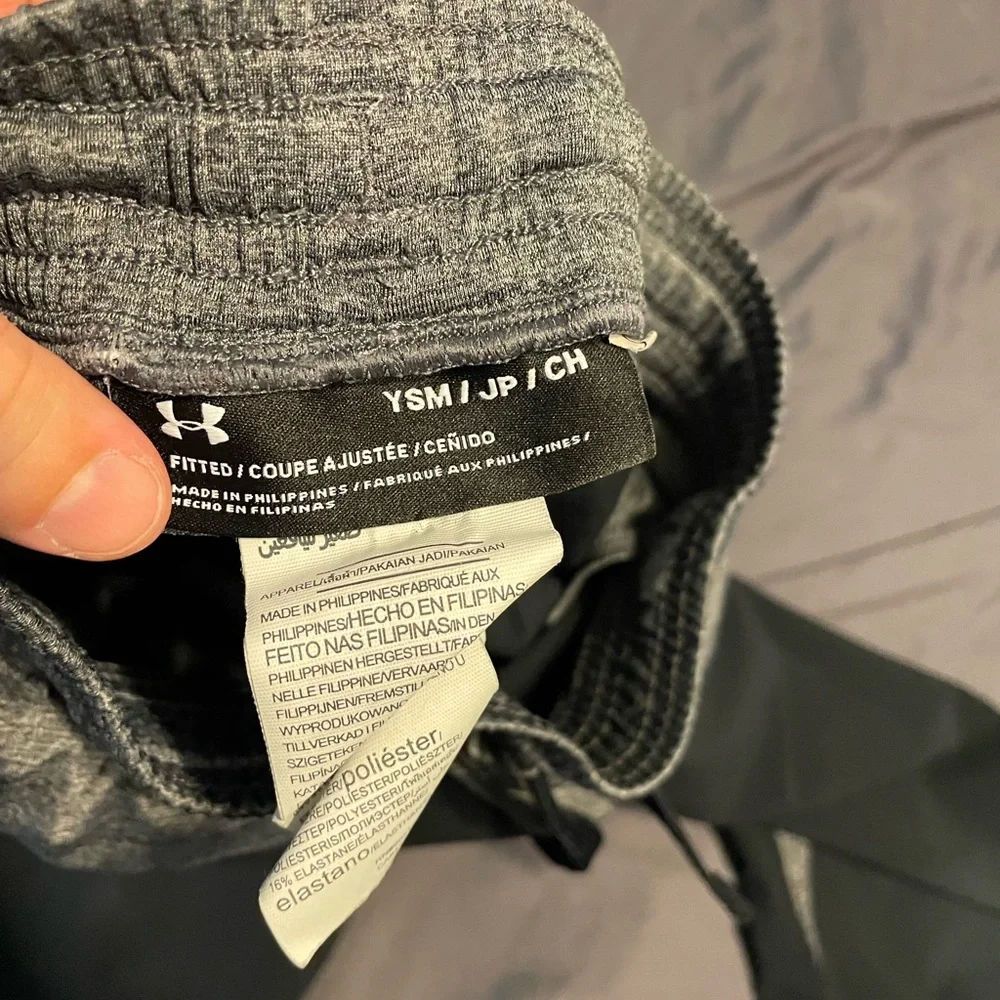 Bundle of 2 Under Armour Kids Charcoal‎ Joggers